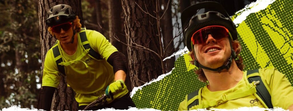 Choose mountain bike armor to protect your eyes.